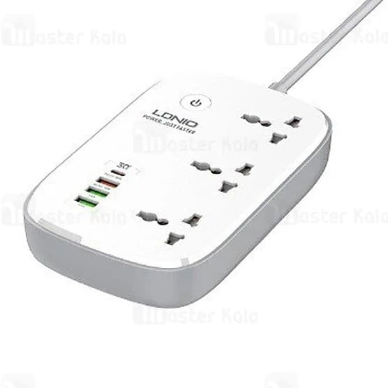 چندراهی و محافظ برق هوشمند لیندو مدل LDNIO SC3451