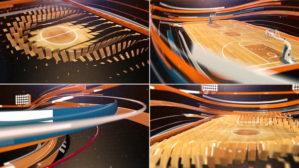 پروژه افترافکت اینترو مسابقات بسکتبال Basketball AfterEffect