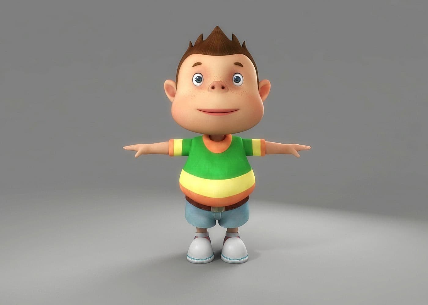 دانلود مدل سه بعدی کارتونی پسر بچه 3D Cartoon Boy
