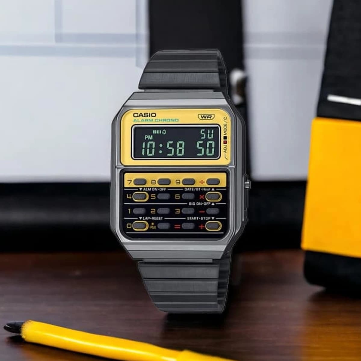 ساعت مچی مردانه کاسیو مدل Casio CA-500WEGG-9B — تصویر ۳