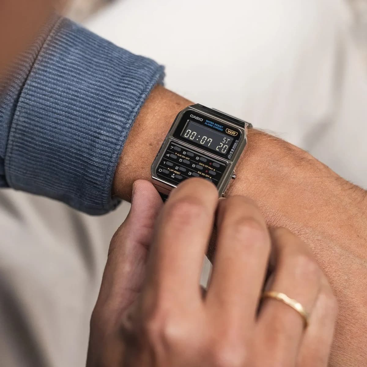 ساعت مچی مردانه کاسیو مدل Casio CA-500WE-7B — تصویر ۳