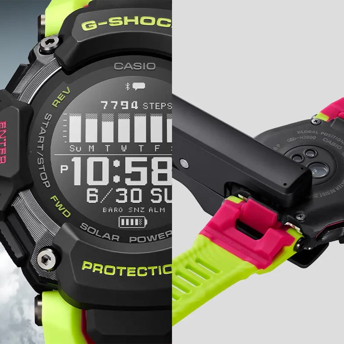 ساعت مچی مردانه کاسیو جی شاک مدل Casio G-SHOCK GBD-H2000-1A9 — تصویر ۵