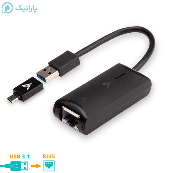 تبدیل USB 3.1 / TYPE C به LAN واصل