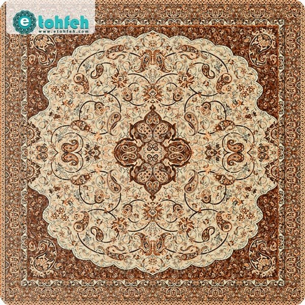 رومیزی مربع ترمه طرح شاه عباسی کد ۶۸۸