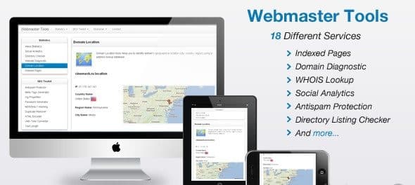 دانلود اسکریپت PHP ابزارهای وب مستر Webmaster Tools