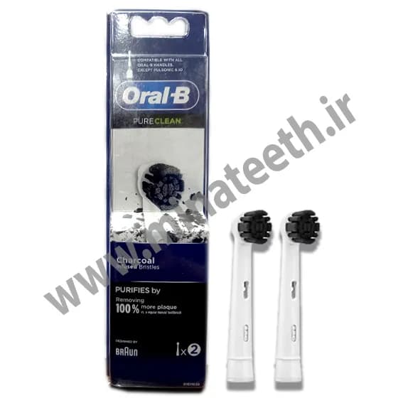 سری یدک مسواک برقی اورال-بی مدل Pure Clean بسته 2 عددی