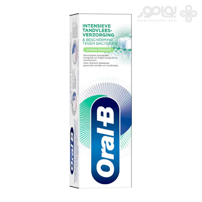خمیر دندان آنتی باکتریال اورال بی مدل INTENSE CLEAN حجم 75 میل — تصویر ۲