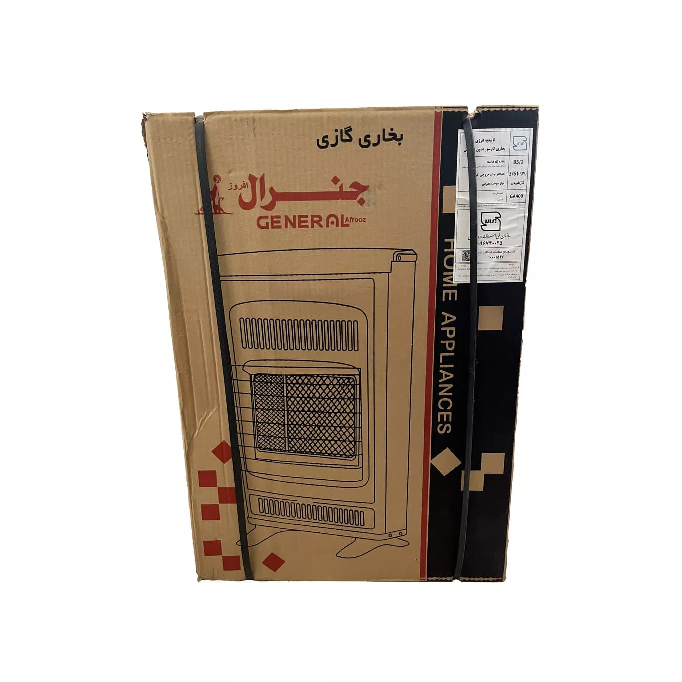 بخاری گازی جنرال افروز مدل GA400 — تصویر ۲