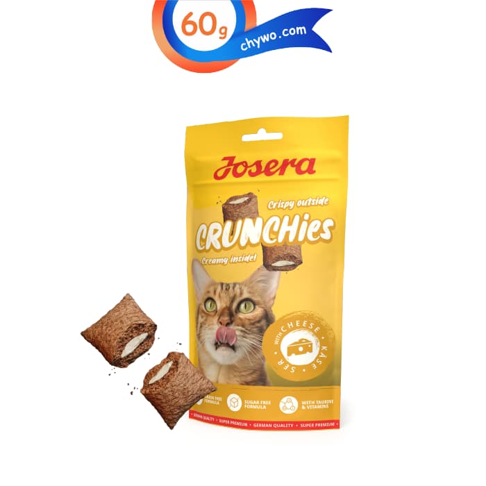 تشویقی مغزدار کرانچی گربه جوسرا طعم پنیر وزن 60 گرم Josera Crunchies Cheese