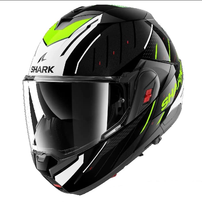 کلاه کاسکت فول‌‌ متحرک SHARK مدل OXO RYDGER BLACK WHITE YELLOW