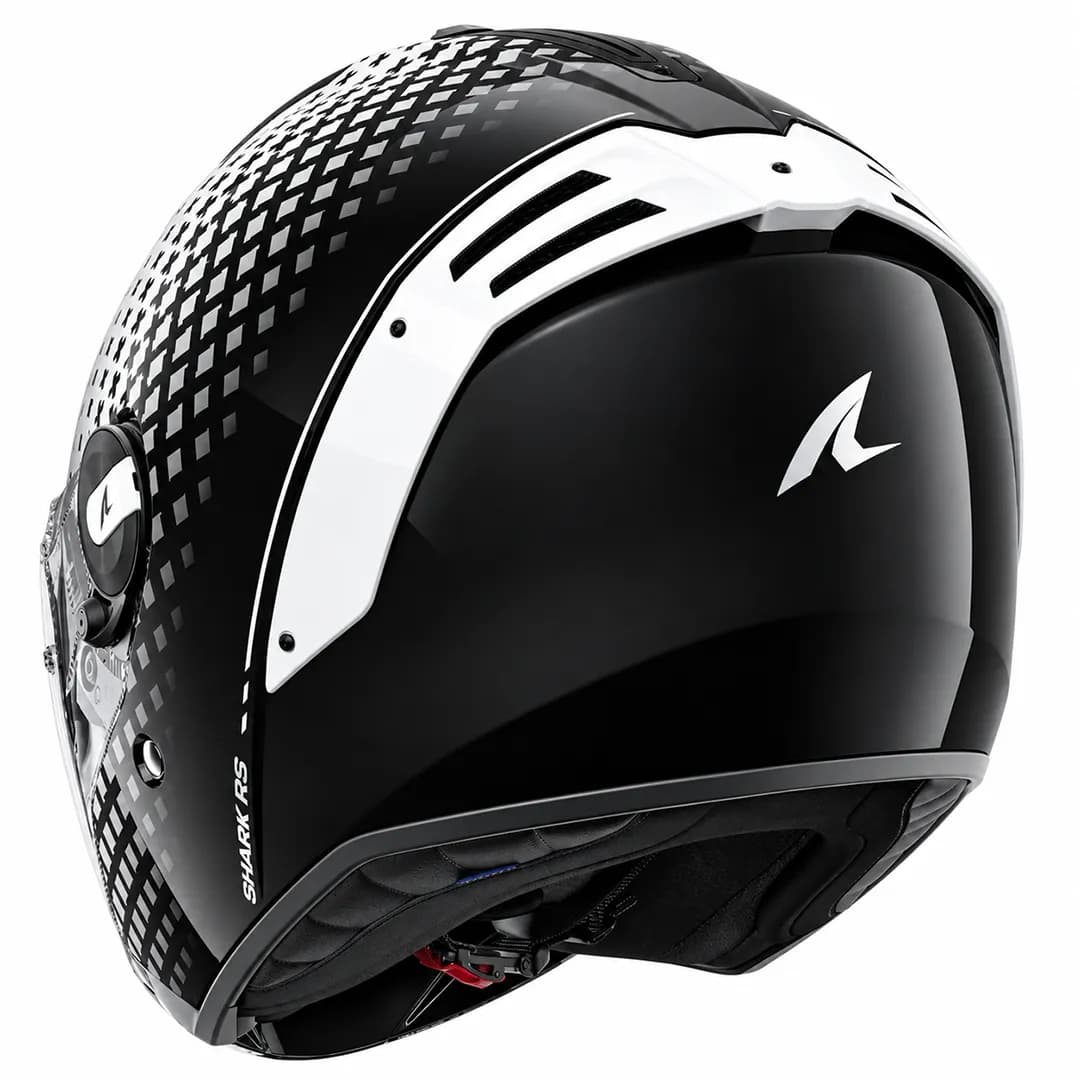 کلاه کاسکت بدون فک SHARK مدل RS JET STRIDE BLACK WHITE BLACK — تصویر ۸