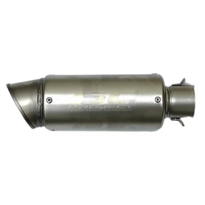 اگزوز کوتاه دهن گشاد موتورسیکلت SC مدل SILVER