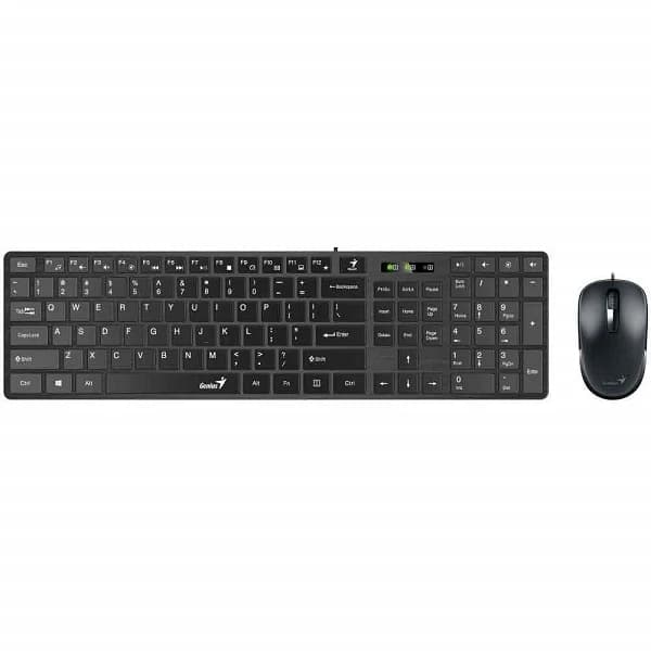 کیبورد و ماوس با سیم جنیوس مدل Genius KM-Slim Star C126