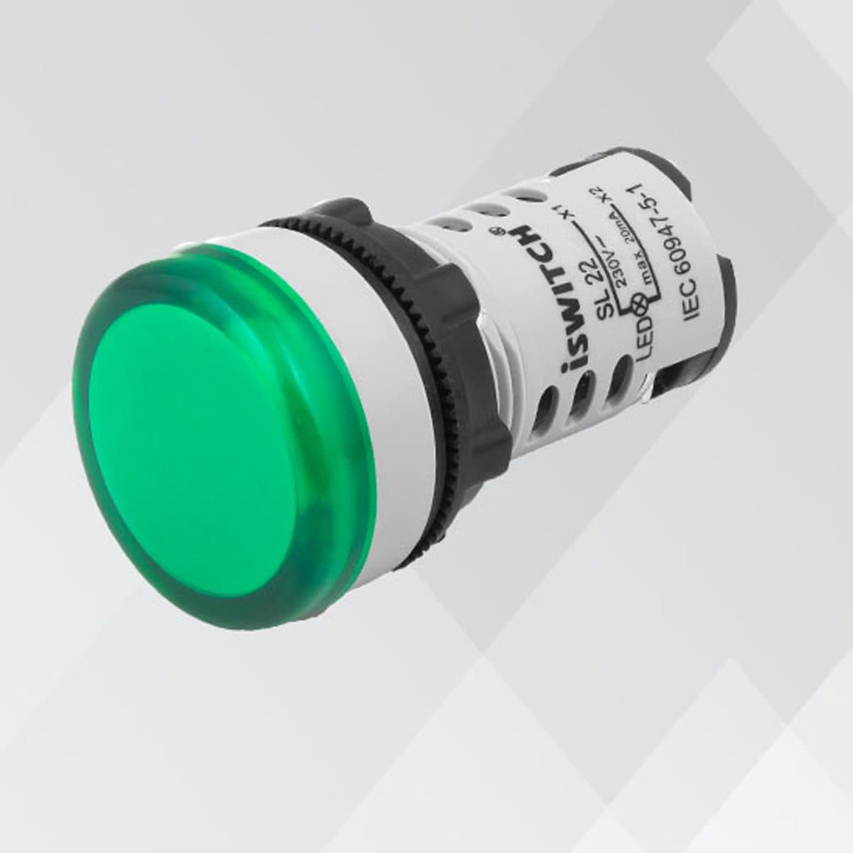 چراغ سیگنال 24 ولت AC/DC قطر 22 آی سوئیچ الکتریک (بسته ی 10 عددی)