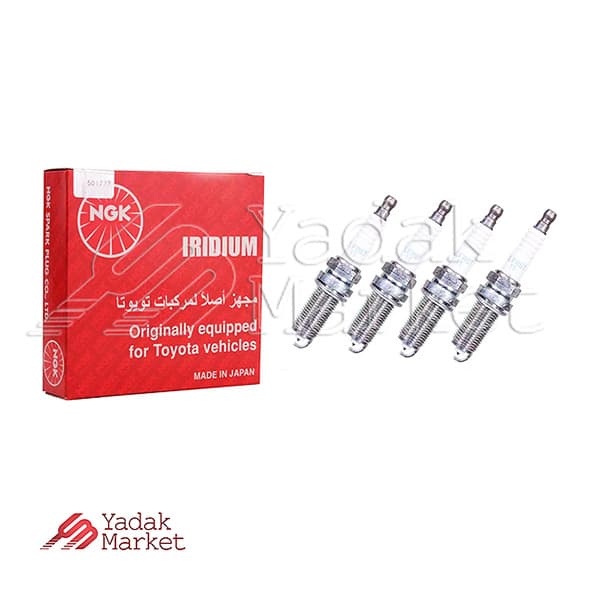 شمع موتور سوزنی ایریدیوم لیزری پایه بلند NGK کد ILFR6T-11 92815 بسته 4 عددی مناسب برای تارا