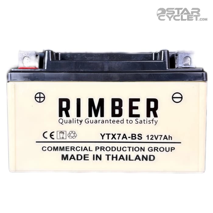 باتری RIMBER تایلندی 12v7Ah پهن — تصویر ۲