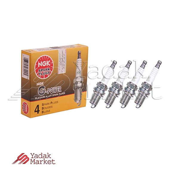 شمع موتور سوزنی پلاتینیوم پایه کوتاه NGK کد BKR5EGP 7092 بسته 4 عددی مناسب برای لیفان 520