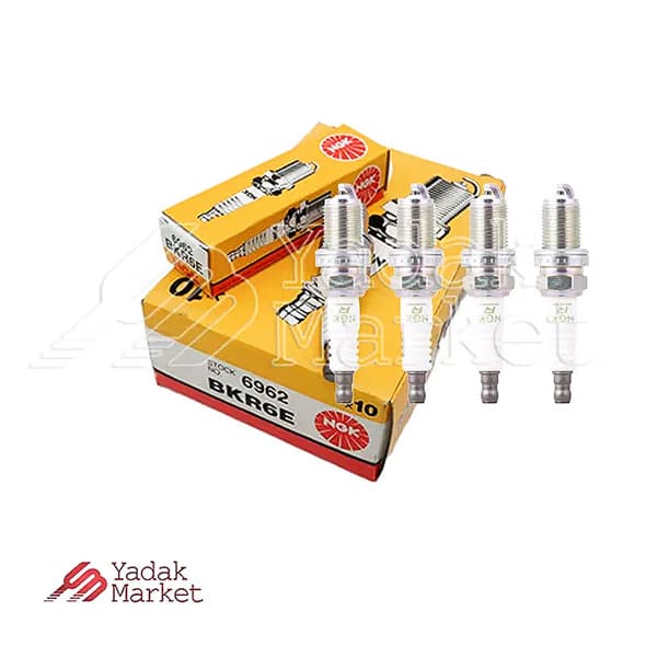 شمع موتور تک پلاتین انژکتوری NGK کد BKR6E 6962 بسته 4 عددی مناسب برای پیکان