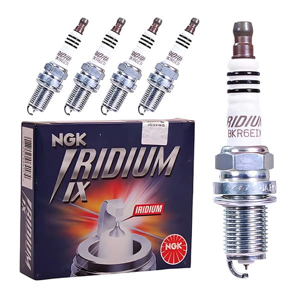 شمع سوزنی پایه کوتاه NGK کد 6418 BKR6EIX بسته 4 عددی مناسب برای ام جی 350