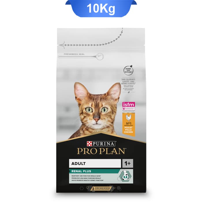 غذای خشک گربه بالغ پروپلن مدل رنال پلاس طعم مرغ وزن 10 کیلوگرم ProPlan Adult Renal Plus