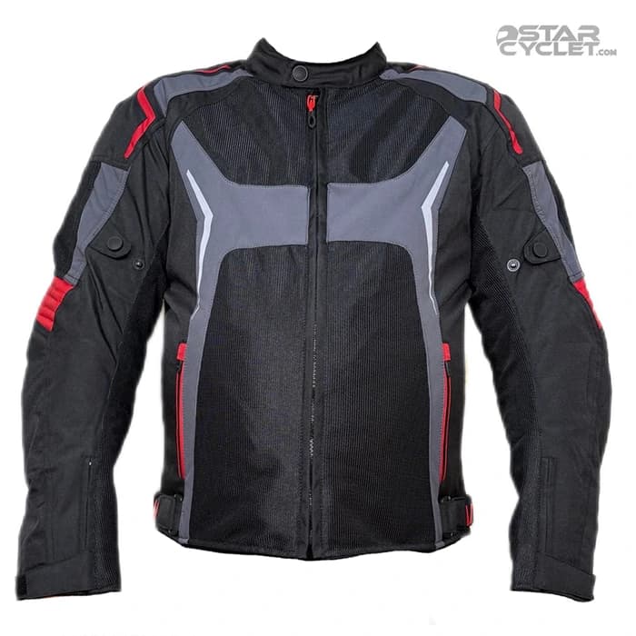 کاپشن تابستانی استیت مدل ترونیک نت BLACK RED — تصویر ۲