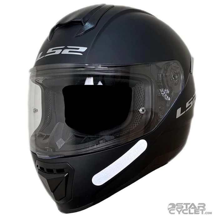 کلاه کاسکت فک ثابت ال اس 2 مدل FLASH FF802 MATT BLACK