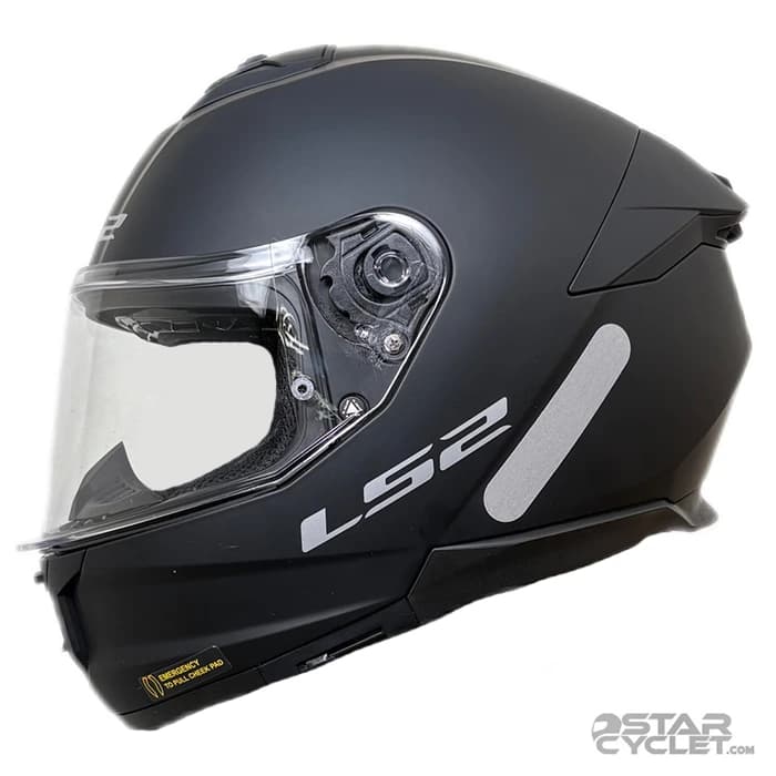 کلاه کاسکت فک ثابت ال اس 2 مدل STREAM2 FF808-2 MATT BLACK — تصویر ۳