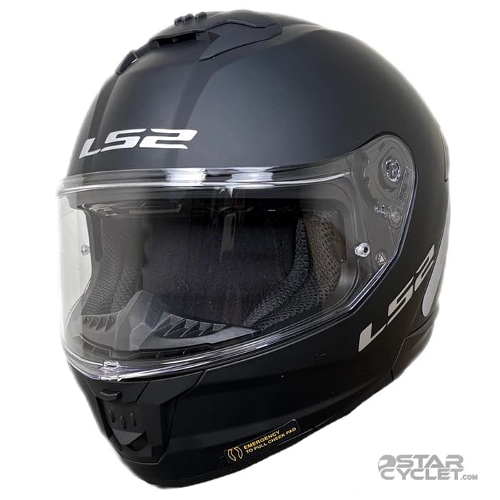 کلاه کاسکت فک ثابت ال اس 2 مدل STREAM2 FF808-2 MATT BLACK — تصویر ۲