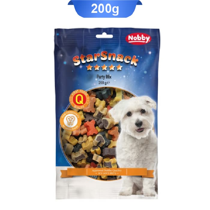 تشویقی سگ نوبی مدل پارتی میکس وزن 200 گرم کد 104195 Nobby Party Mix
