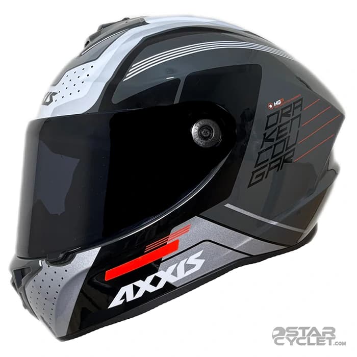 کلاه کاسکت فک ثابت اکسیس مدل SONAR DRAKEN BLACK GRAY — تصویر ۳