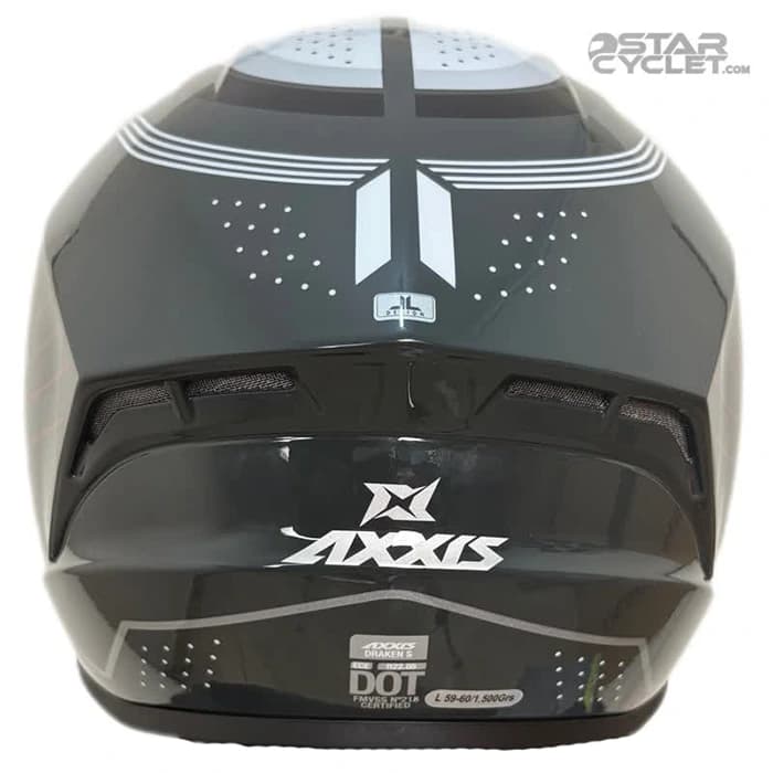 کلاه کاسکت فک ثابت اکسیس مدل SONAR DRAKEN BLACK GRAY — تصویر ۵