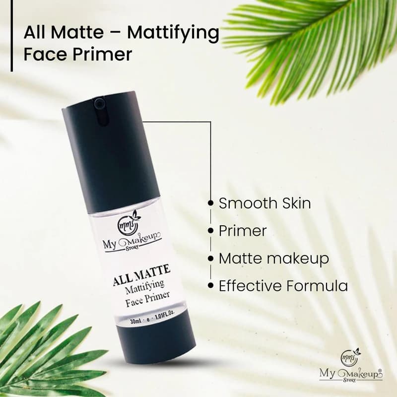 پرایمر مات کننده مای میکاپ استوری مدل ALL MATTE حجم 30 میل — تصویر ۷