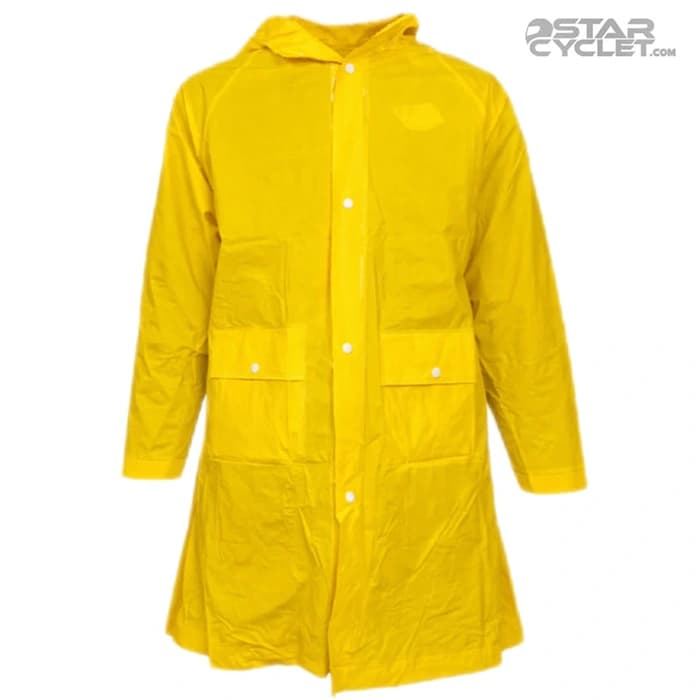 کاور ضدباران موتورسواری نوجوانان جیبدار مدل YELLOW