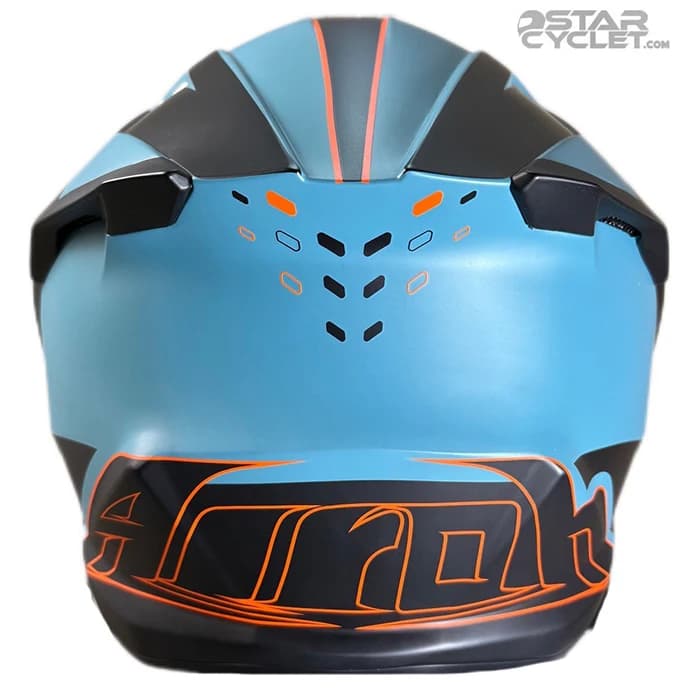 کلاه کاسکت کراسی AIROH مدل TWIST3 BLUE ORANGE BLACK MATT — تصویر ۵