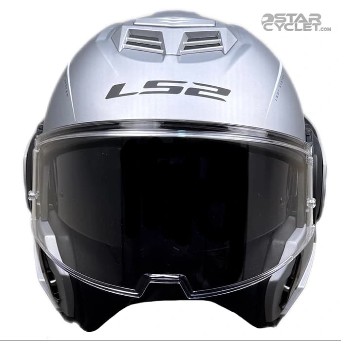 کلاه کاسکت فول متحرک ال اس 2 مدل ADVANT 906-7 GRAY LINE WHITE — تصویر ۹