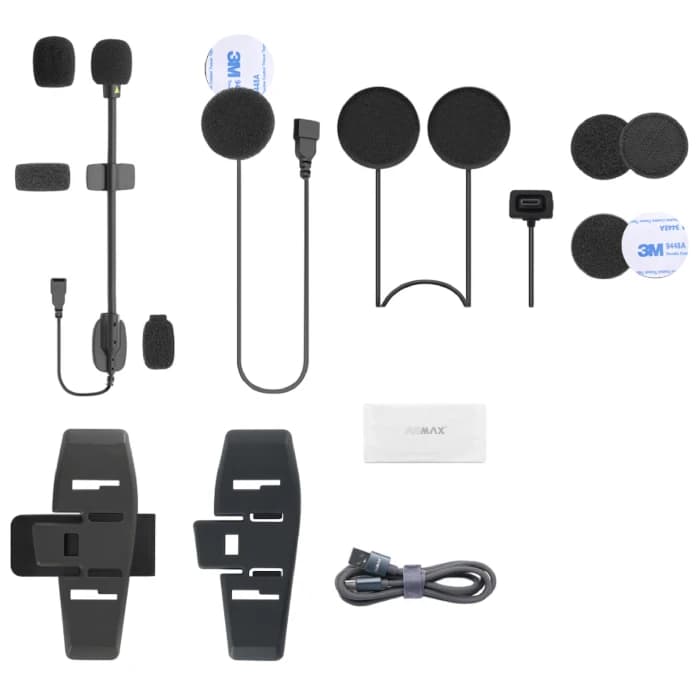 بلوتوث کلاه کاسکت ASMAX مدل S2 (واکی‌تاکی‌دار) — تصویر ۳