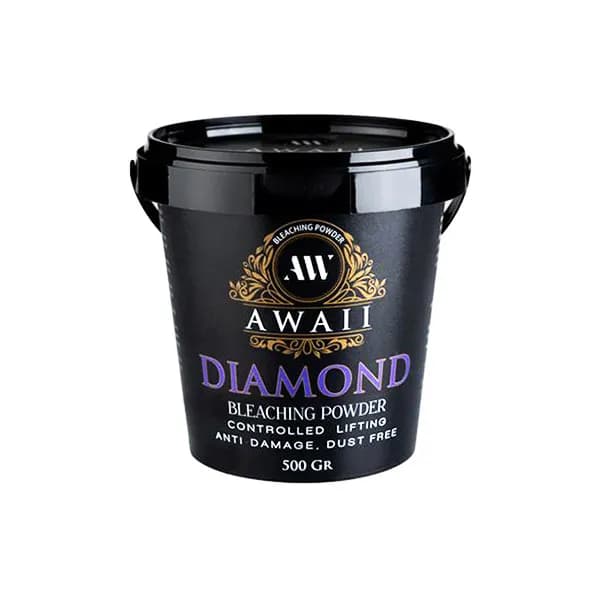 پودر دکلره آوایی 500 گرمی الماس(بنفش)Awaii Bleaching Powder 500 g — تصویر ۲