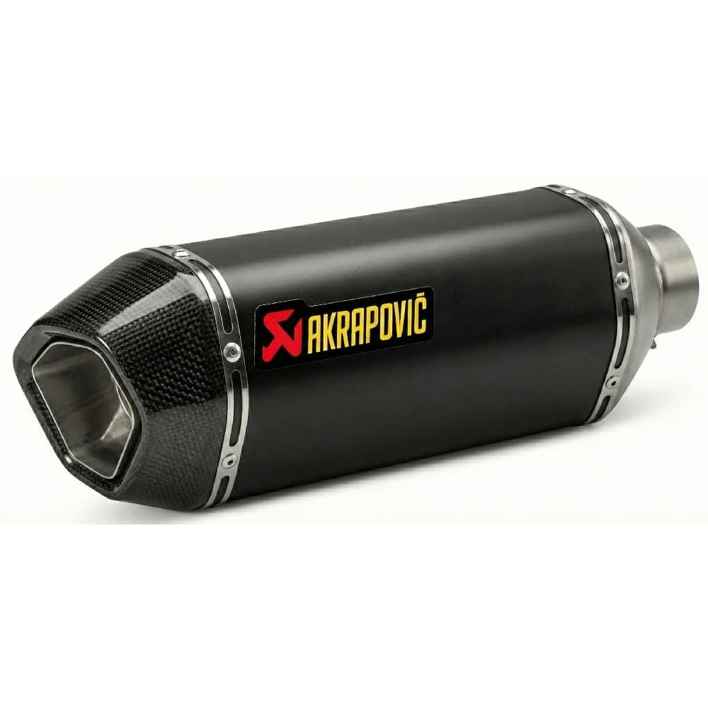 اگزوز تک لول اصلی AKRAPOVIC مدل MATT BLACK CARBON