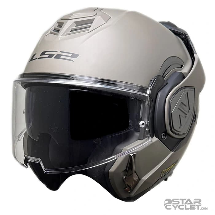 کلاه کاسکت فول متحرک ال اس 2 مدل ADVANT 906-7 GRAY — تصویر ۳