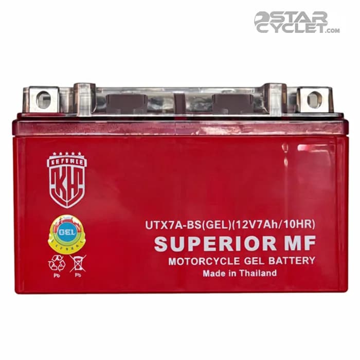 باتری KH POWER تایلندی 12v7Ah پهن — تصویر ۲