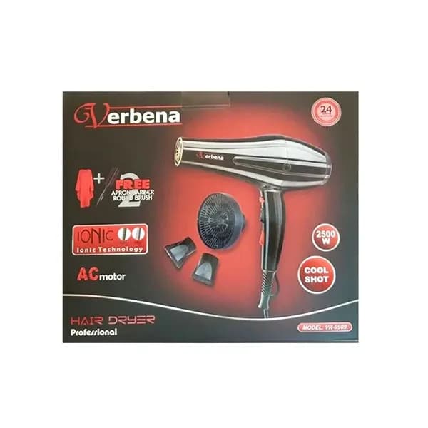 سشوار وربنا 2500 وات مدل 9909 آیون دار verbena