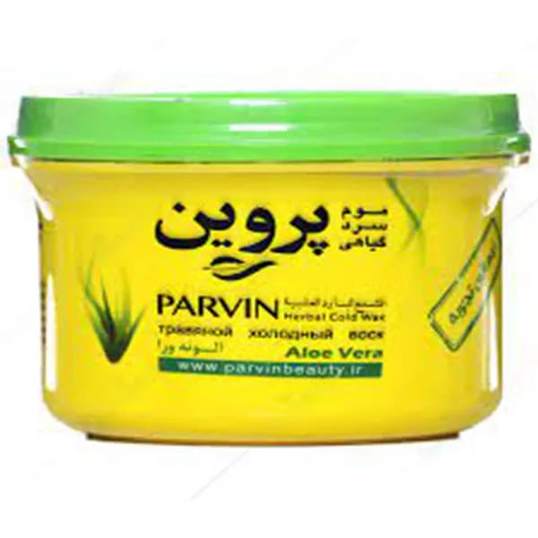موم سرد پروین حاوی عصاره آلوئه ورا حجم 280 گرم Parvin Aloe Vera Herbal Cold Wax