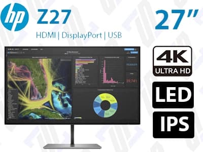 مانیتور HP Z27 G3 سایز 27 اینچ استوک فریم لس LED 4K IPS