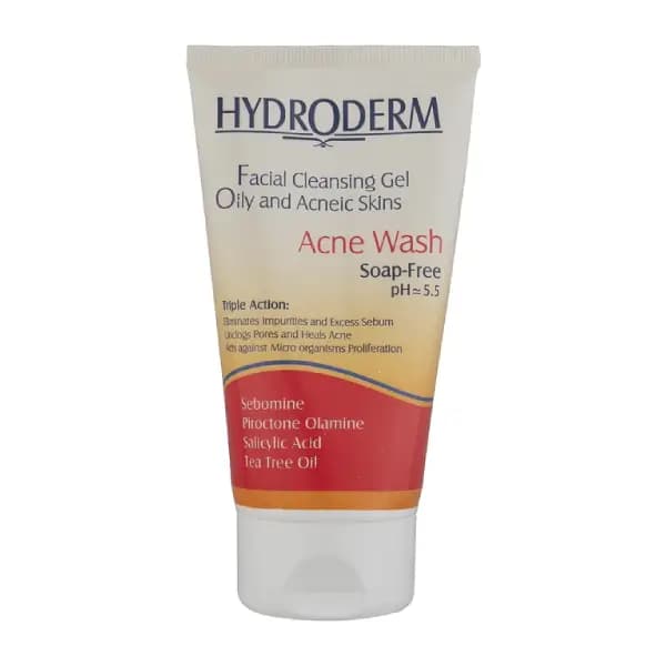 ژل شستشوی صورت مناسب پوست چرب مدل Acne Wash هیدرودرم