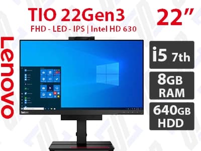 آل این وان نسل هفت Lenovo Tiny-In-One 22Gen3 با 640GB HDD / 8GB RAM / i5 7500T