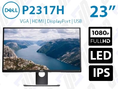 مانیتور استوک Dell P2317H سایز 23 اینچ W-LED FHD IPS HDMI sRGB 95% 6ms