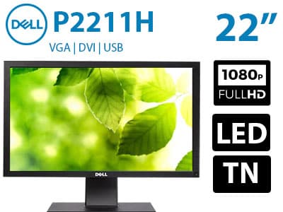 مانیتور Dell P2211Hb سایز 22 اینچ استوک کیفیت LED FHD