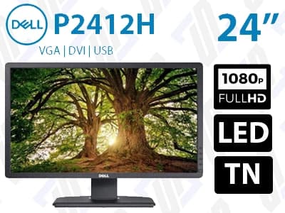 مانیتور استوک Dell P2412HB دل 24 اینچ FHD LED TN 5ms