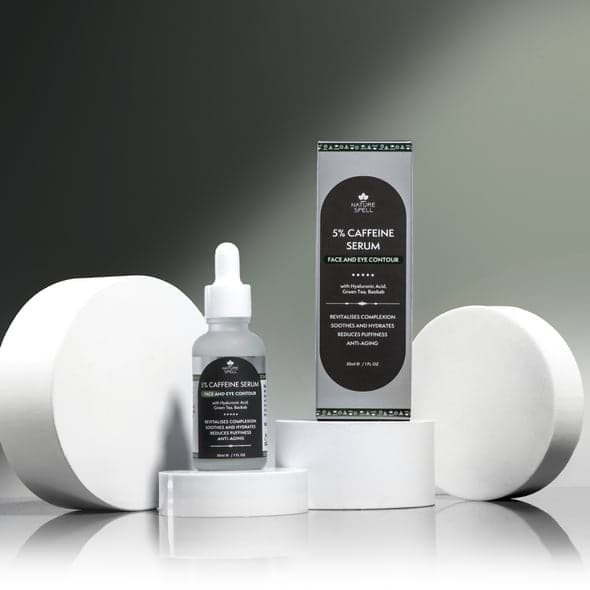 سرم نیچر اسپل 5% کافئین کانتور صورت و چشم 30ml — تصویر ۵