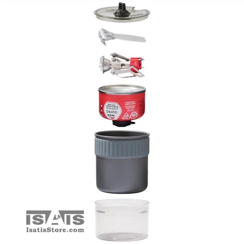 کیت سرشعله و ظروف پاکت راکت 2 ام اس آر MSR POCKETROCKET 2 MINI STOVE KIT — تصویر ۳